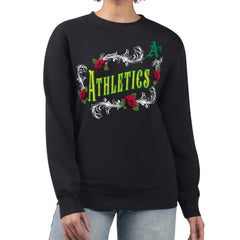 Athletics G-III 4Her by Carl Banks Women's Retro Roses Fleece Pullover Sweatshirt - Black