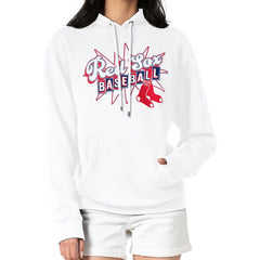 Boston Red Sox Starter Women's Drive-In Pullover Hoodie - White