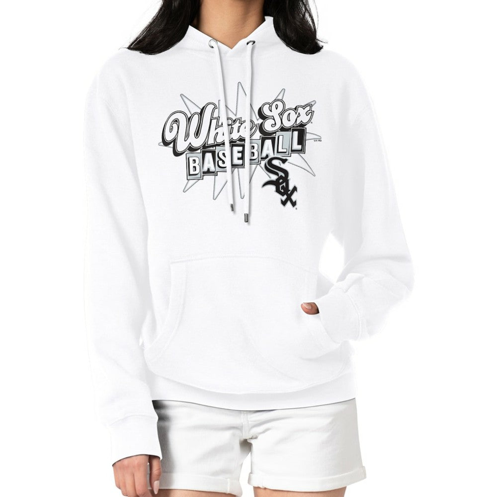 Chicago White Sox Starter Women's Drive-In Pullover Hoodie - White