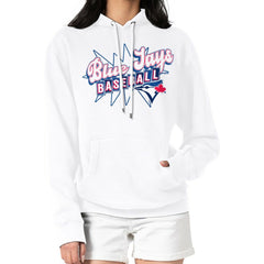 Toronto Blue Jays Starter Women's Drive-In Pullover Hoodie - White
