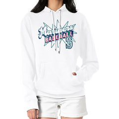 Seattle Mariners Starter Women's Drive-In Pullover Hoodie - White