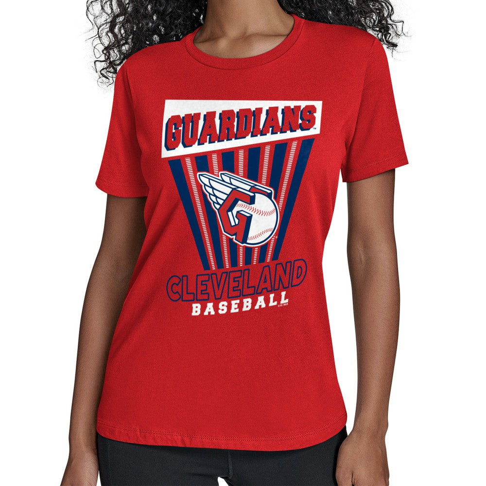 Cleveland Guardians Starter Women's Poster Print T-Shirt - Red