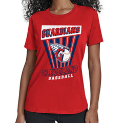 Cleveland Guardians Starter Women's Poster Print T-Shirt - Red