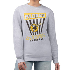 San Diego Padres Starter Women's Poster Print Pullover Sweatshirt - Gray
