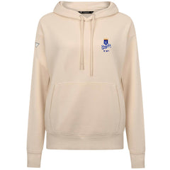 Kansas City Royals Levelwear Women's Cooperstown Collection Adorn Core Logo Pullover Hoodie - Khaki