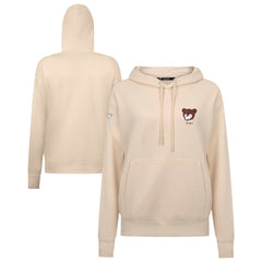 Chicago Cubs Levelwear Women's Cooperstown Collection Adorn Core Logo Pullover Hoodie - Khaki