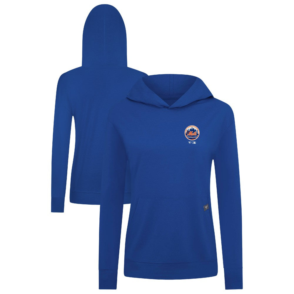 New York Mets Levelwear Women's Cooperstown Collection Relay Core Logo Pullover Hoodie - Royal