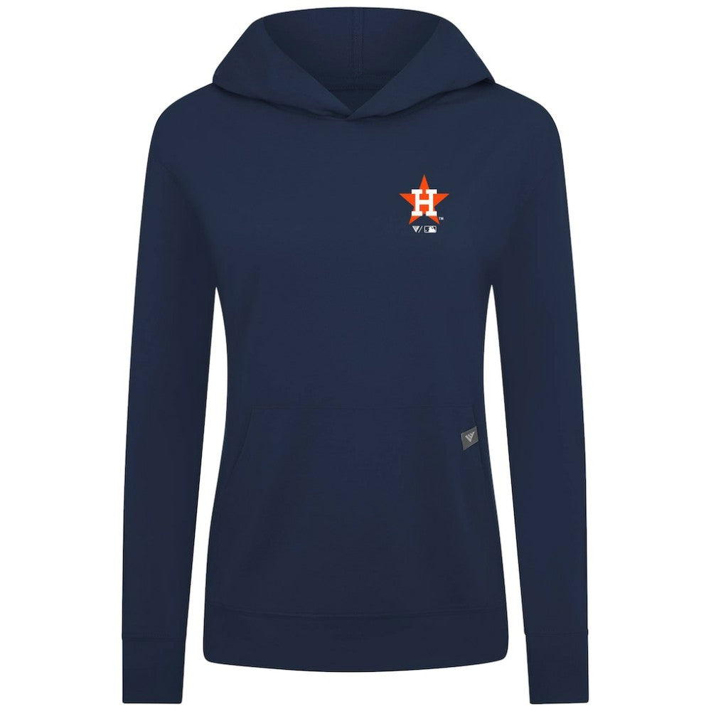 Houston Astros Levelwear Women's Cooperstown Collection Relay Core Logo Pullover Hoodie - Navy