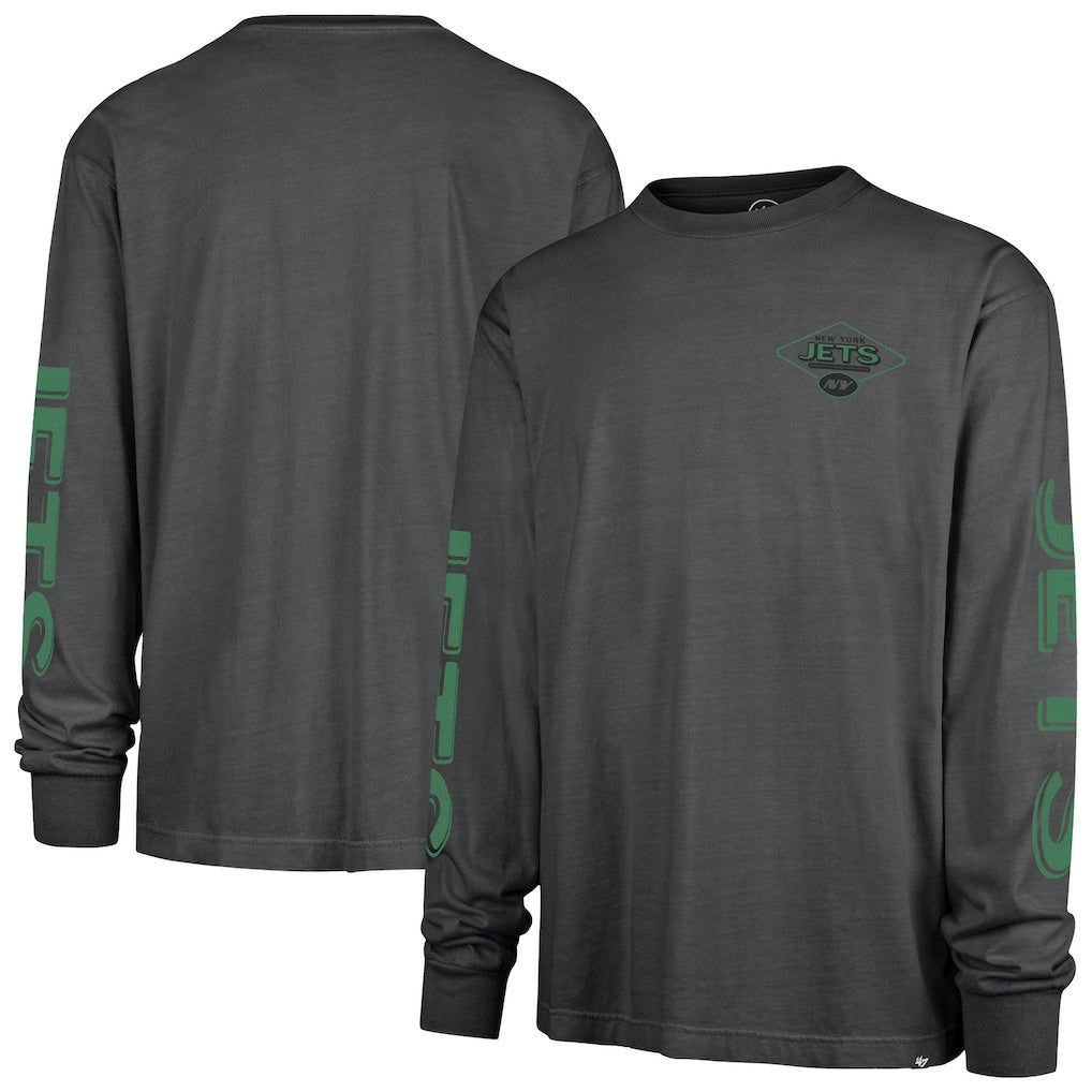 New York Jets '47 Cairn Ravine Foundation Long Sleeve T-Shirt - Charcoal cheap