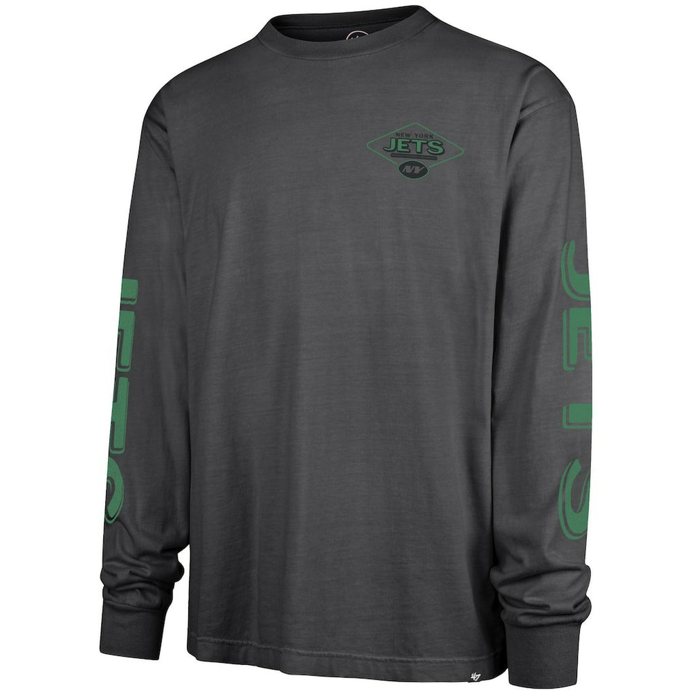 New York Jets '47 Cairn Ravine Foundation Long Sleeve T-Shirt - Charcoal cheap