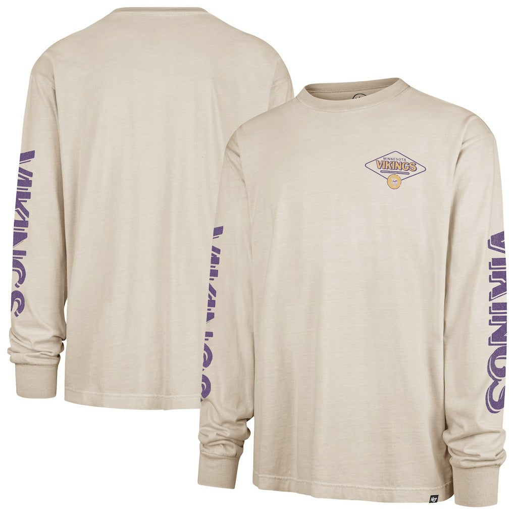 Minnesota Vikings '47 Cairn Ravine Foundation Long Sleeve T-Shirt - Tan outlet