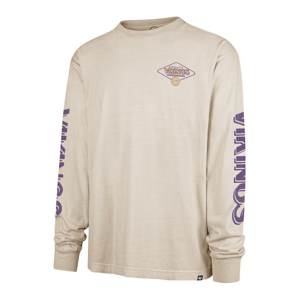 Minnesota Vikings '47 Cairn Ravine Foundation Long Sleeve T-Shirt - Tan outlet