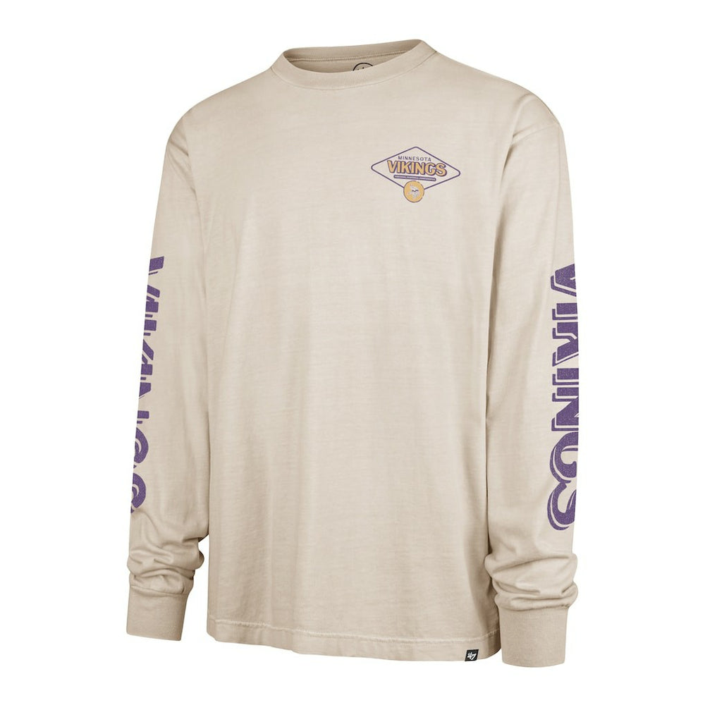 Minnesota Vikings '47 Cairn Ravine Foundation Long Sleeve T-Shirt - Tan outlet