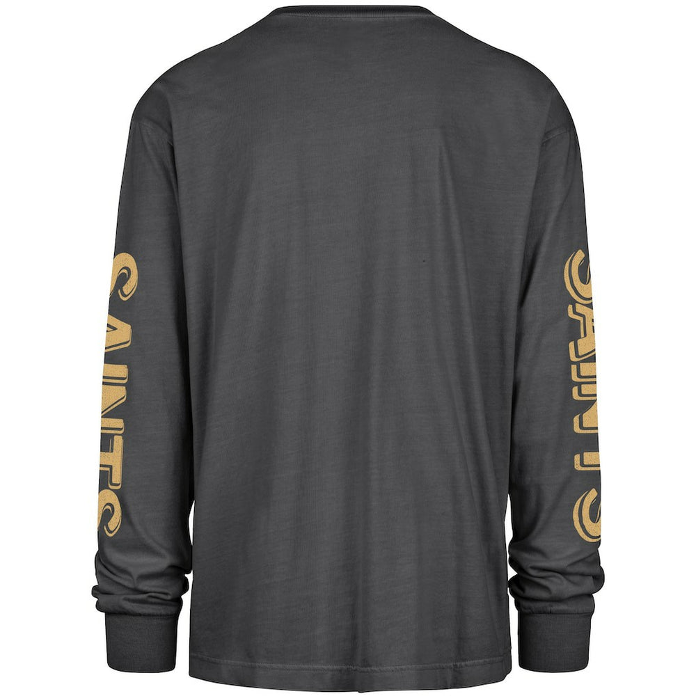 New Orleans Saints '47 Cairn Ravine Foundation Long Sleeve T-Shirt - Black on sale