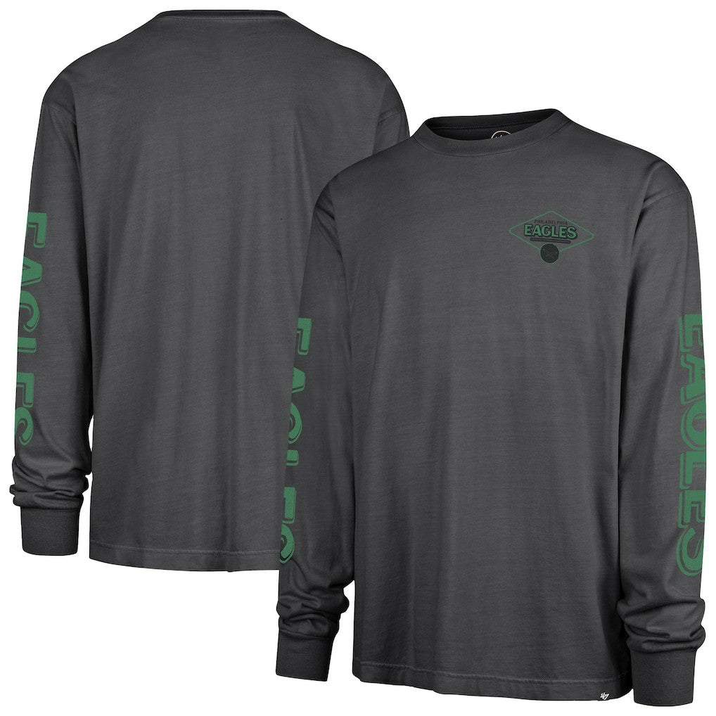Philadelphia Eagles '47 Cairn Ravine Foundation Throwback Long Sleeve T-Shirt - Black sale