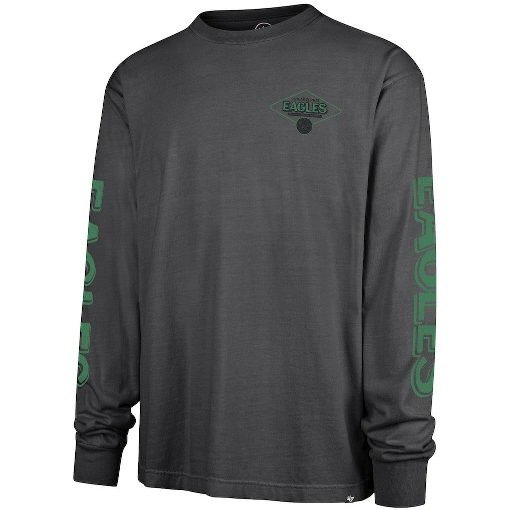 Philadelphia Eagles '47 Cairn Ravine Foundation Throwback Long Sleeve T-Shirt - Black sale