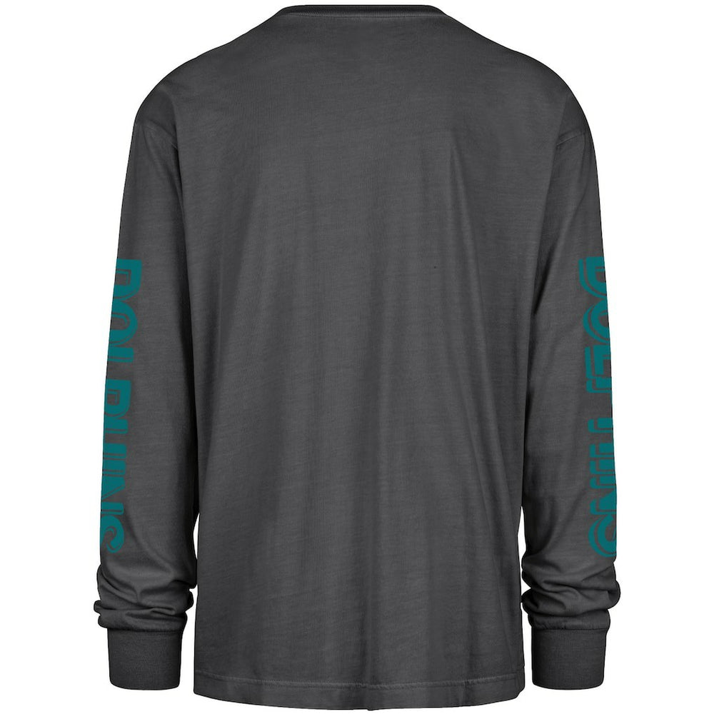 Miami Dolphins '47 Cairn Ravine Foundation Throwback Long Sleeve T-Shirt - Black on sale