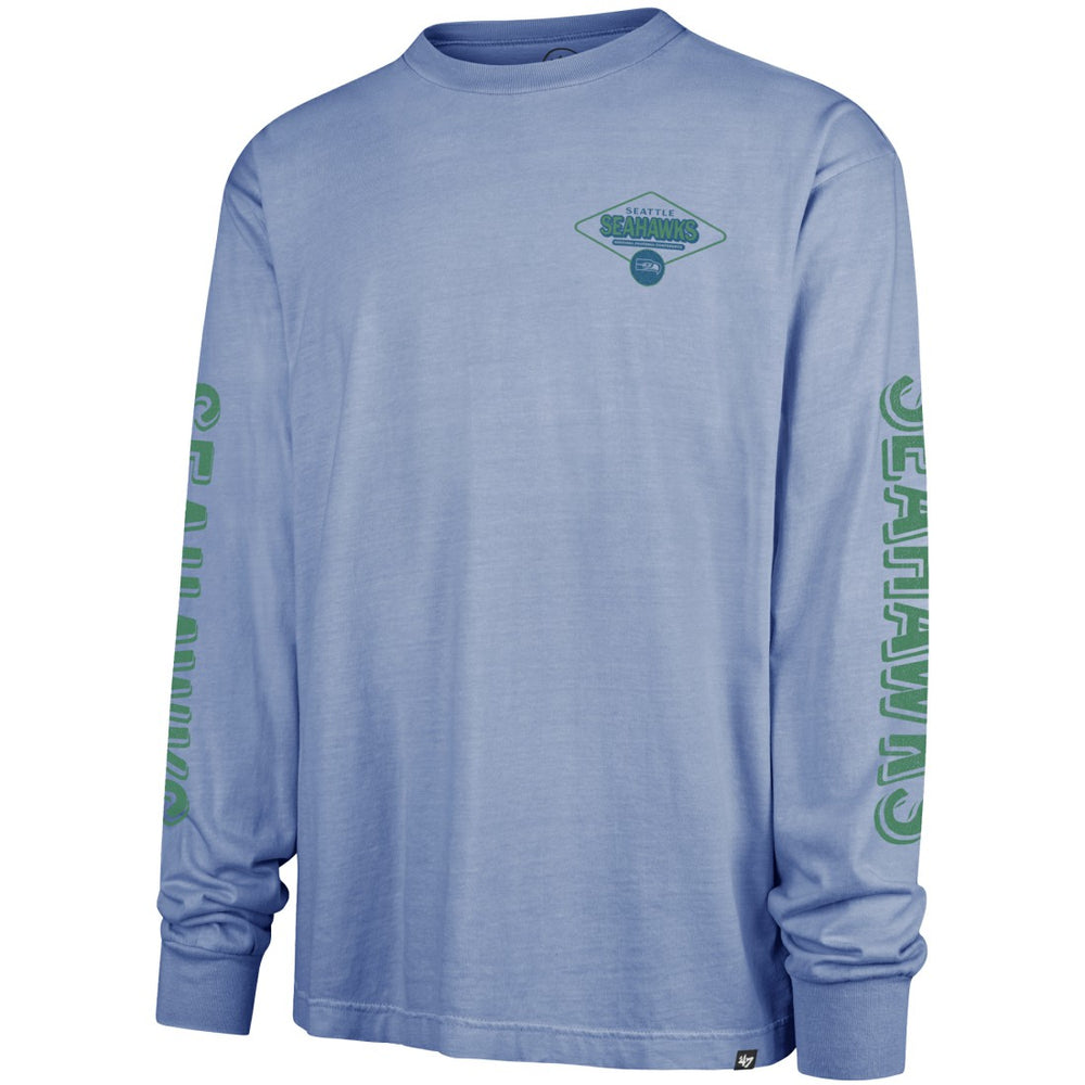 Seattle Seahawks '47 Cairn Ravine Foundation Throwback Long Sleeve T-Shirt - Blue cheap
