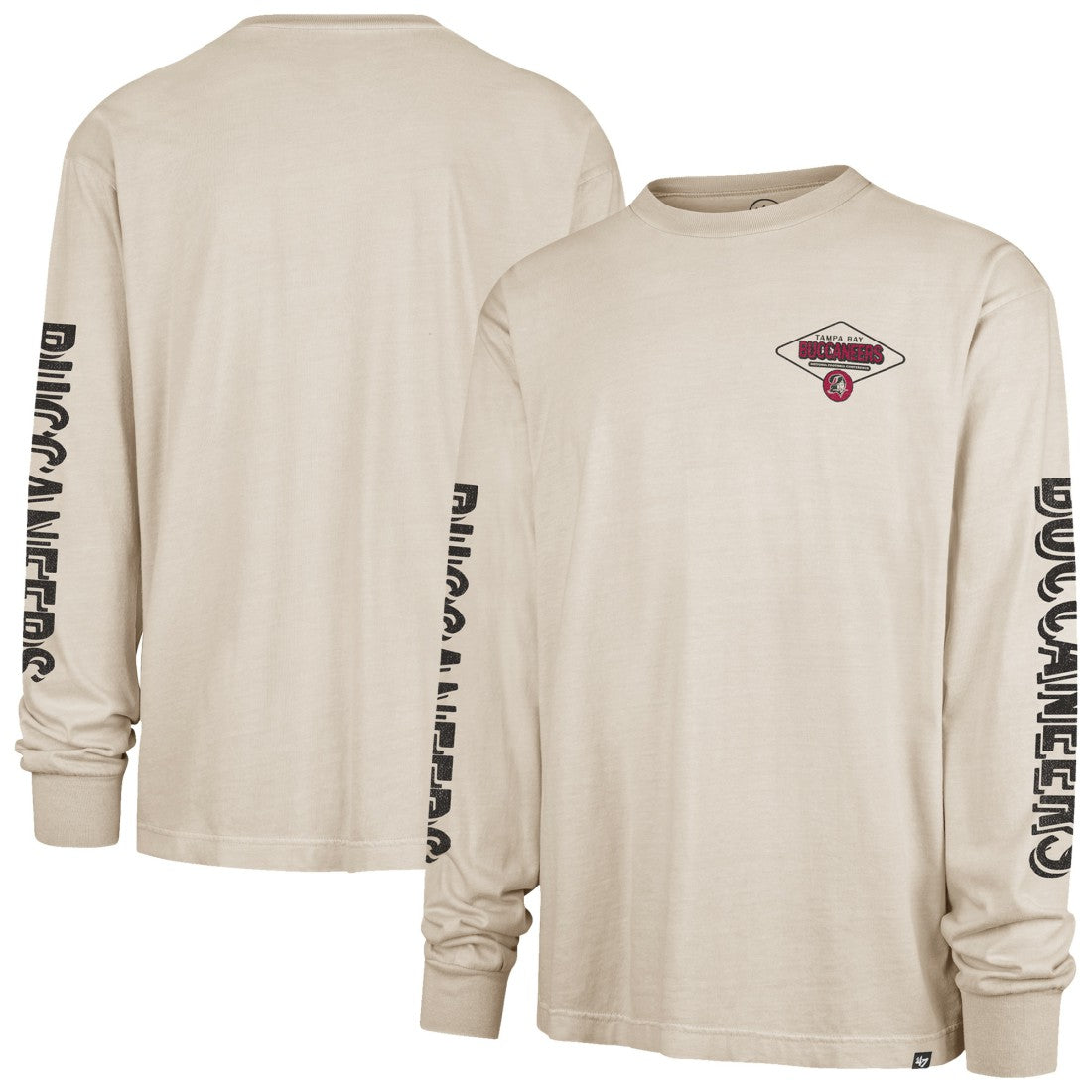 Tampa Bay Buccaneers '47 Cairn Ravine Foundation Throwback Long Sleeve T-Shirt - Tan online