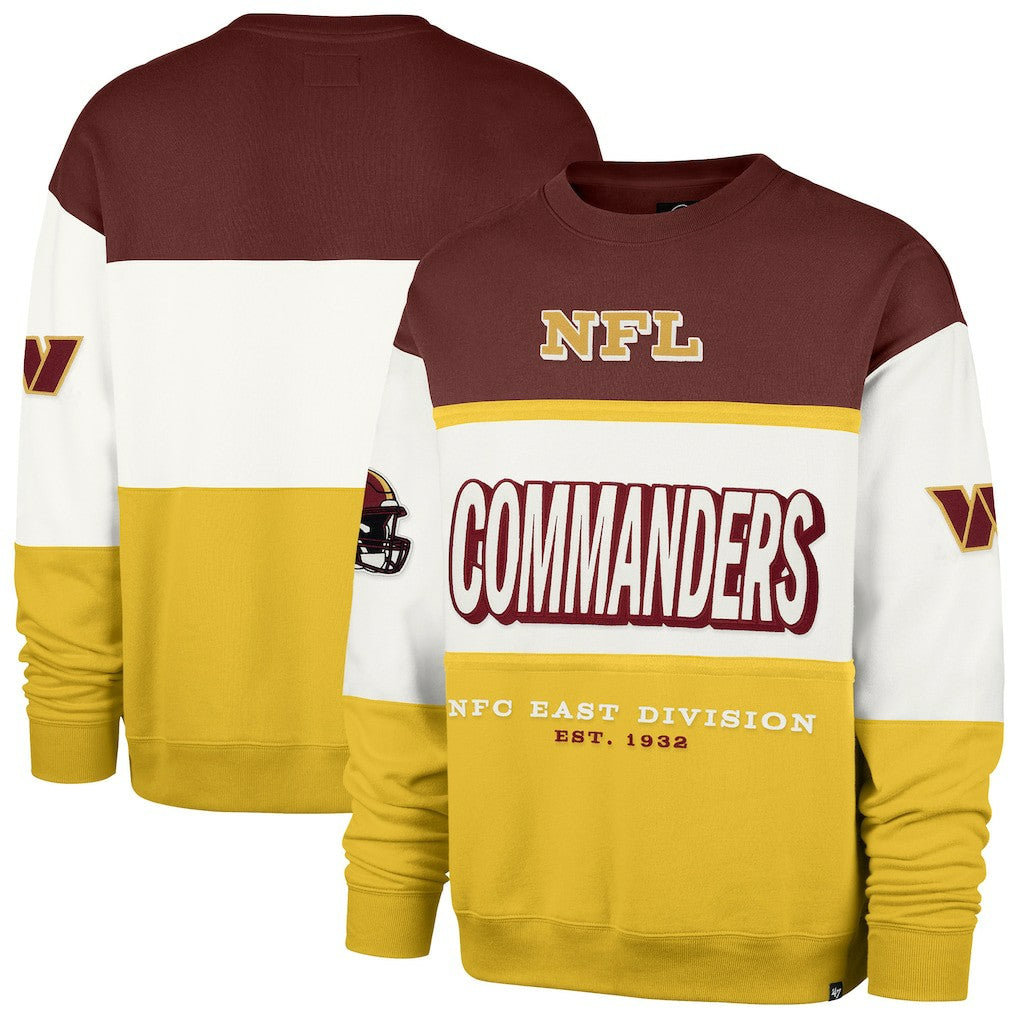 Washington Commanders '47 Breeze Maximalist Sweatshirt - Burgundy/Gold cheap