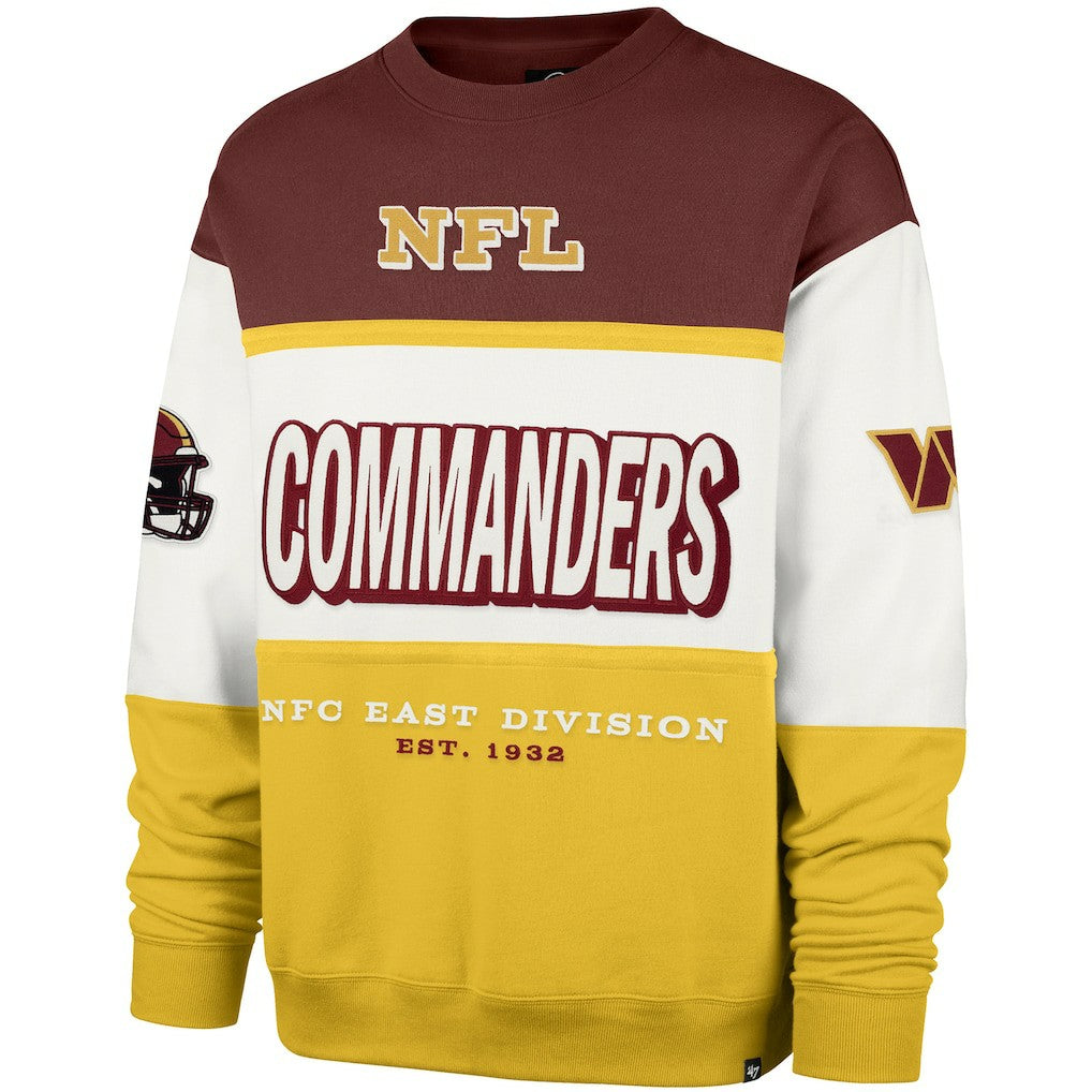 Washington Commanders '47 Breeze Maximalist Sweatshirt - Burgundy/Gold cheap