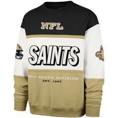 New Orleans Saints '47 Breeze Maximalist Sweatshirt - Black/Gold sale