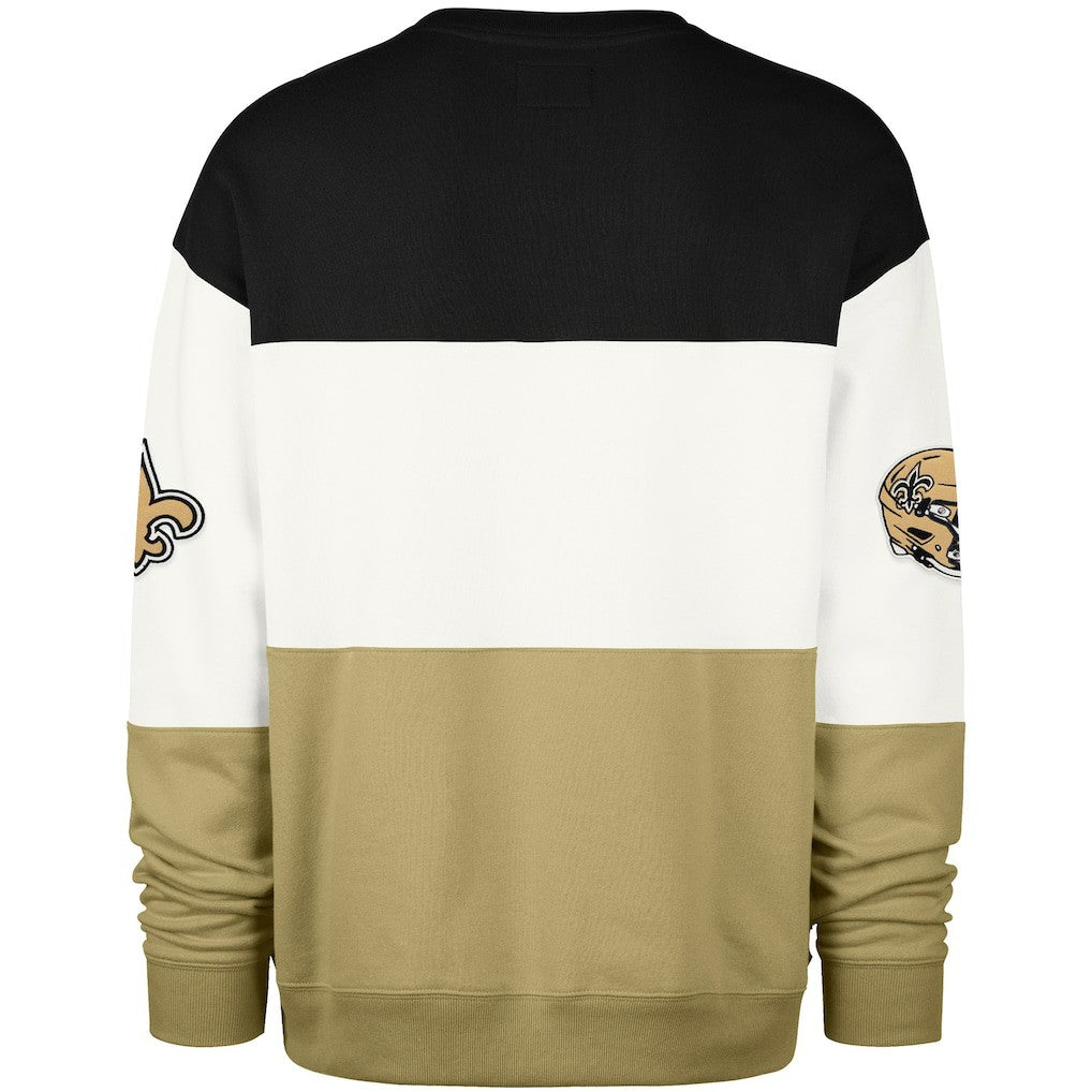 New Orleans Saints '47 Breeze Maximalist Sweatshirt - Black/Gold sale