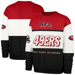 San Francisco 49ers '47 Breeze Maximalist Sweatshirt - Scarlet/Black online