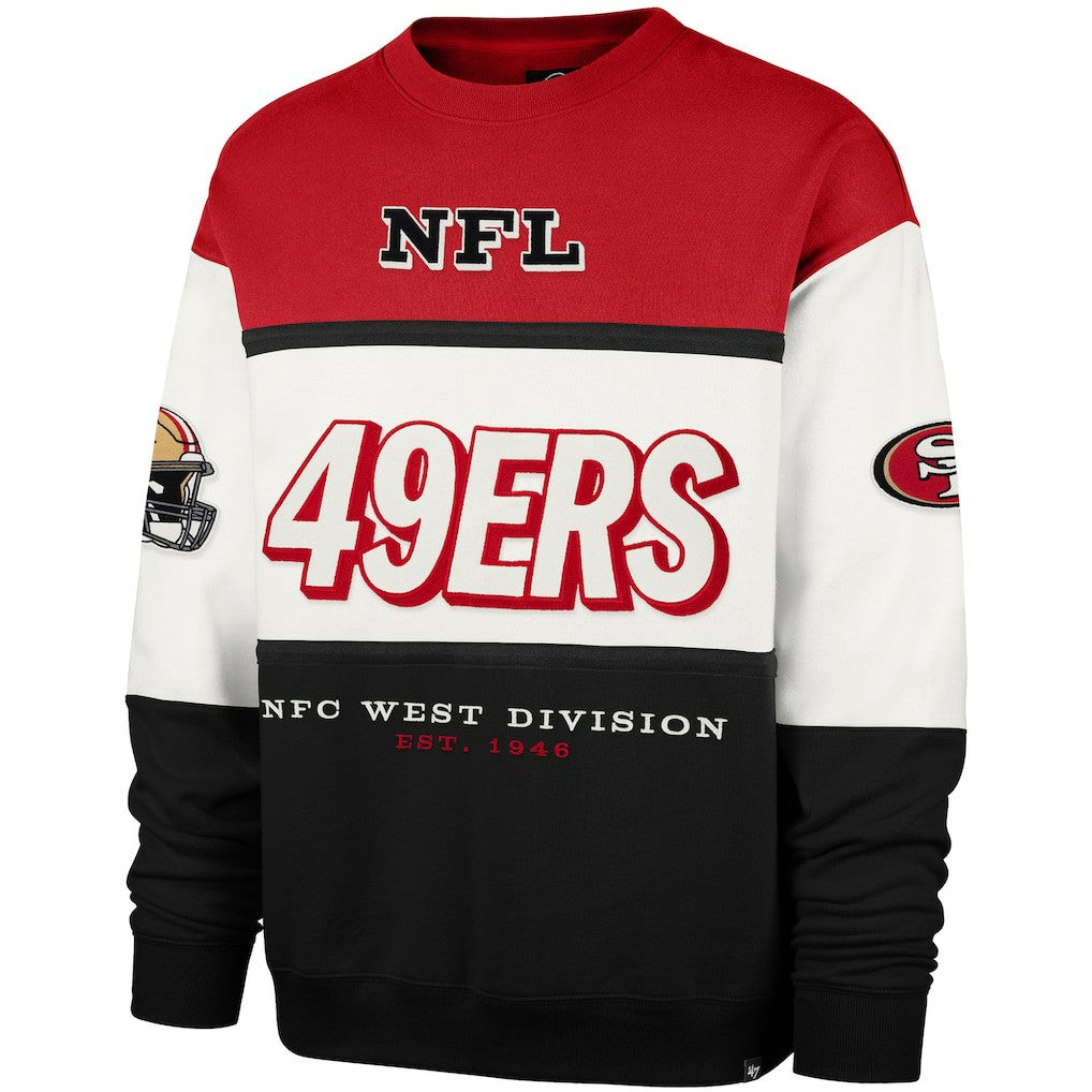 San Francisco 49ers '47 Breeze Maximalist Sweatshirt - Scarlet/Black online