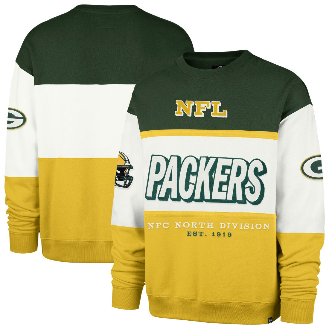 Green Bay Packers '47 Breeze Maximalist Sweatshirt - Green/Gold on sale
