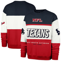 Houston Texans '47 Breeze Maximalist Sweatshirt - Navy/Red on sale