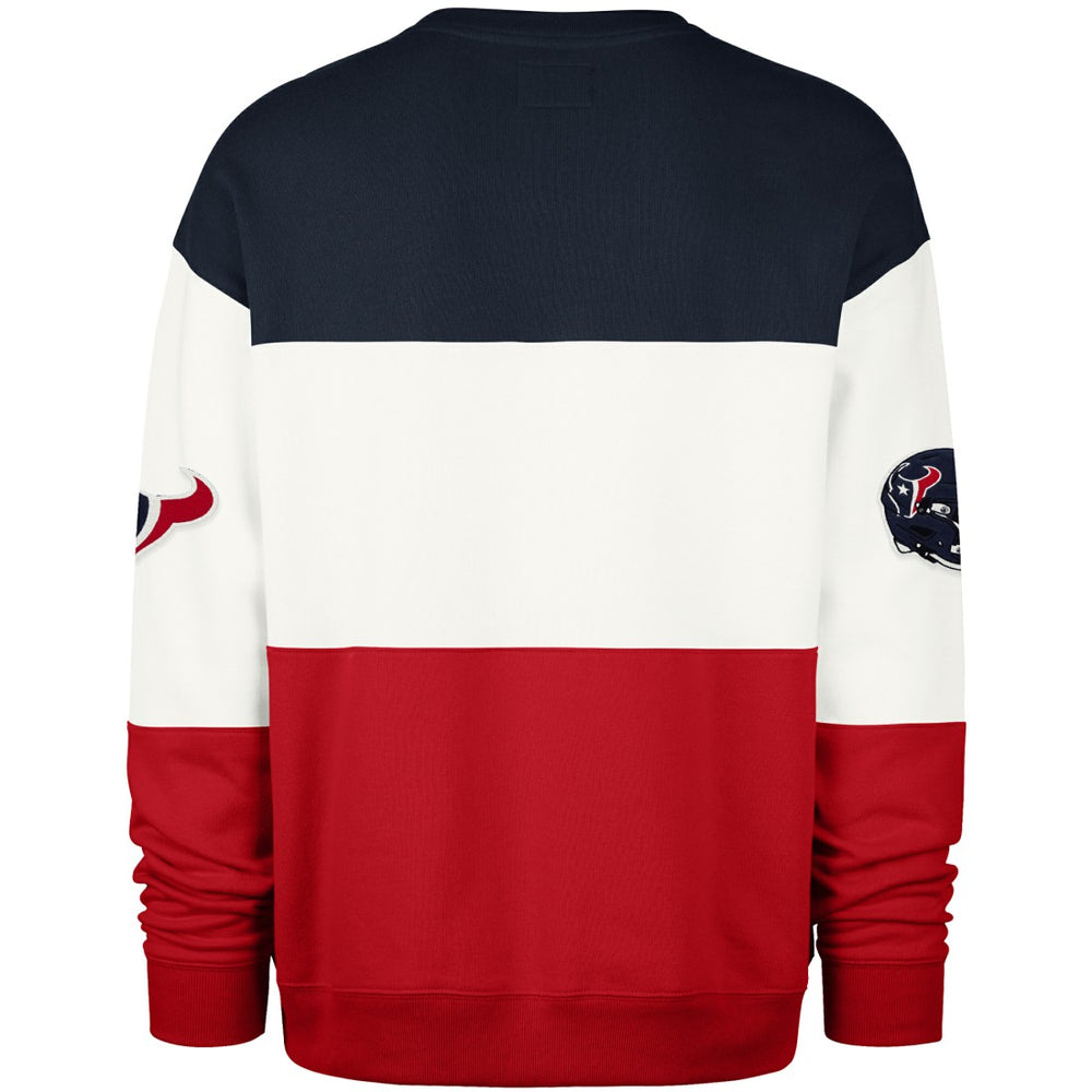 Houston Texans '47 Breeze Maximalist Sweatshirt - Navy/Red on sale