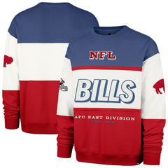 Buffalo Bills '47 Throwback Breeze Maximalist Sweatshirt - Royal/Red discount
