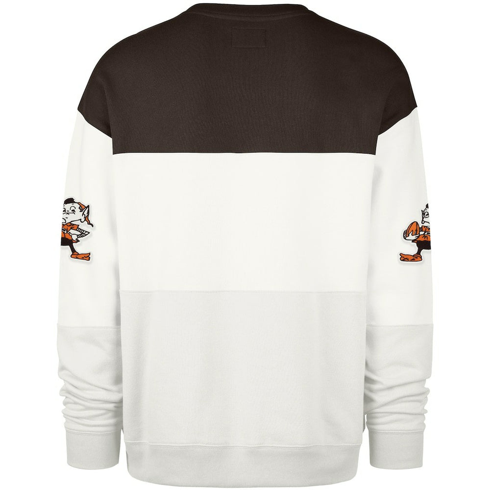 Cleveland Browns '47 Throwback Breeze Maximalist Sweatshirt - White on sale