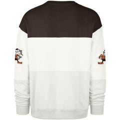 Cleveland Browns '47 Throwback Breeze Maximalist Sweatshirt - White on sale