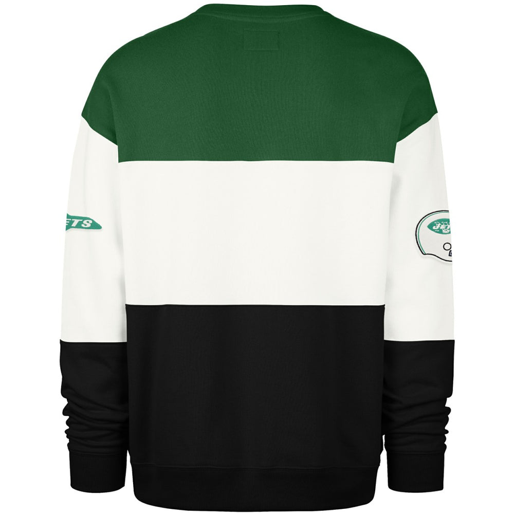 New York Jets '47 Throwback Breeze Maximalist Sweatshirt - Kelly Green/Black outlet