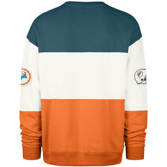 Miami Dolphins '47 Throwback Breeze Maximalist Sweatshirt - Aqua/Orange online
