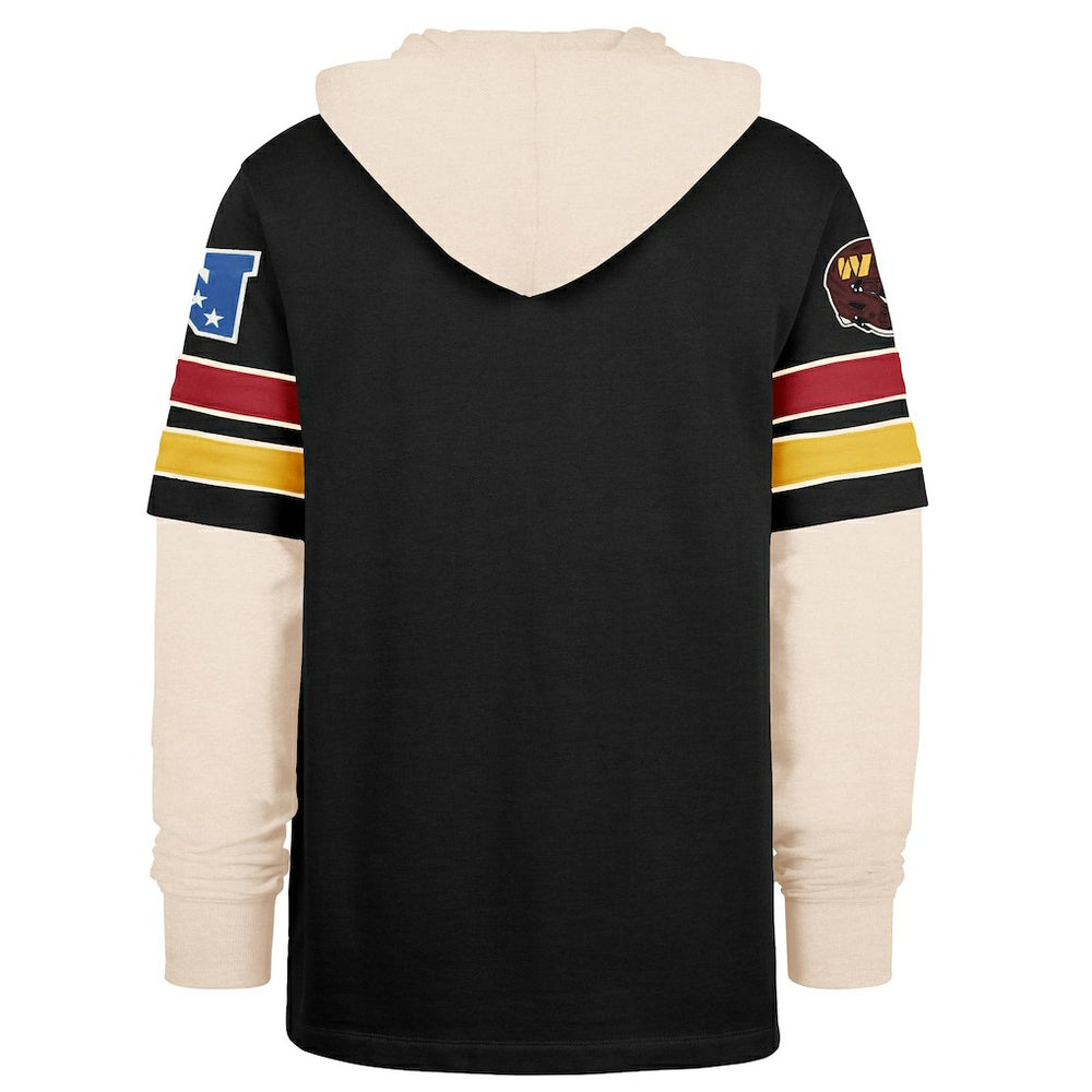 Washington Commanders '47 Split Zone Cornerback Duo Hoodie - Black cheap