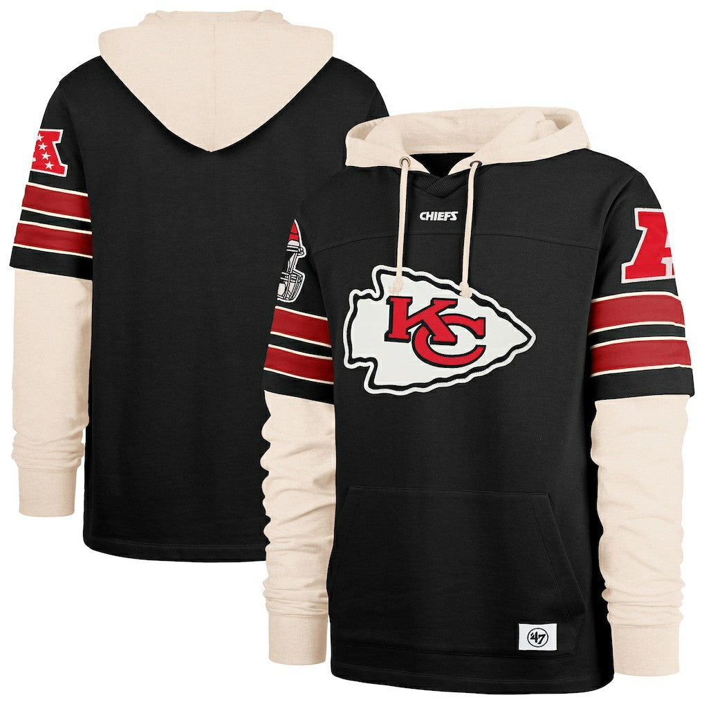 Kansas City Chiefs '47 Split Zone Cornerback Duo Hoodie - Black cheap