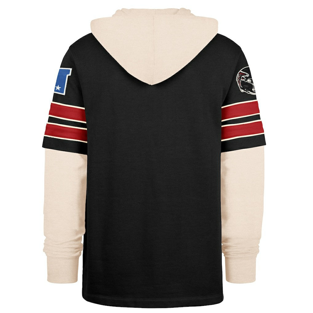Atlanta Falcons '47 Split Zone Cornerback Duo Hoodie - Black outlet
