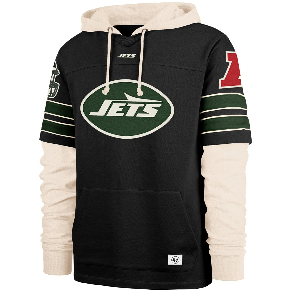 New York Jets '47 Split Zone Cornerback Duo Hoodie - Black online