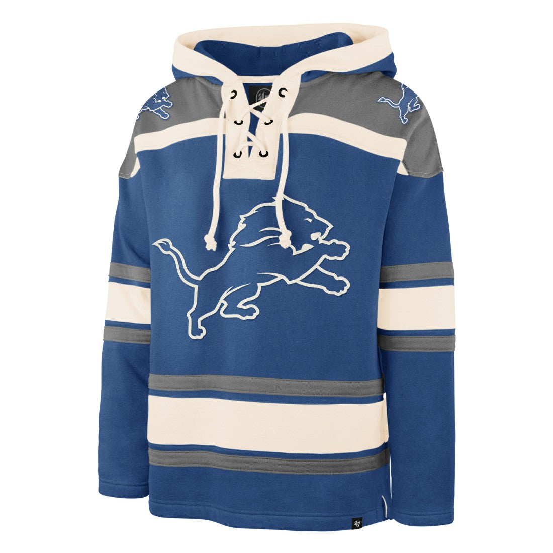 Detroit Lions '47 Men's Superior Lacer Hoodie - Blue outlet