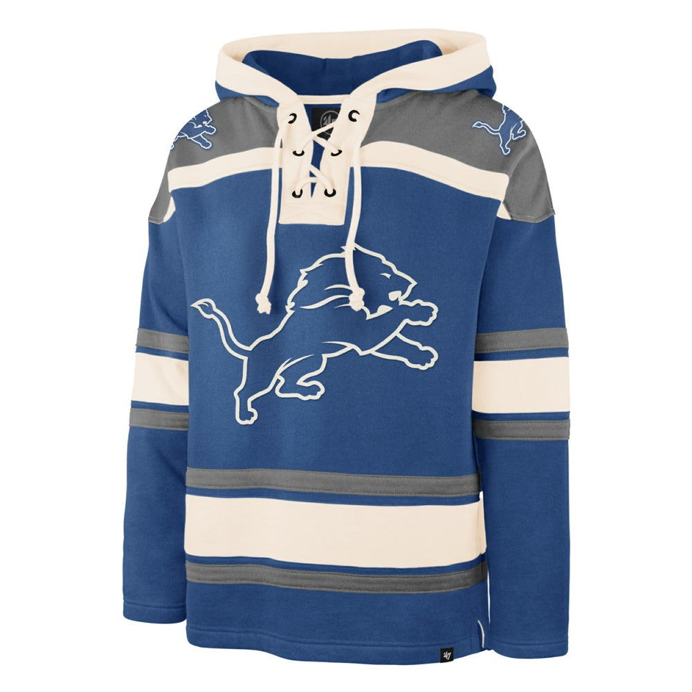 Detroit Lions '47 Men's Superior Lacer Hoodie - Blue outlet