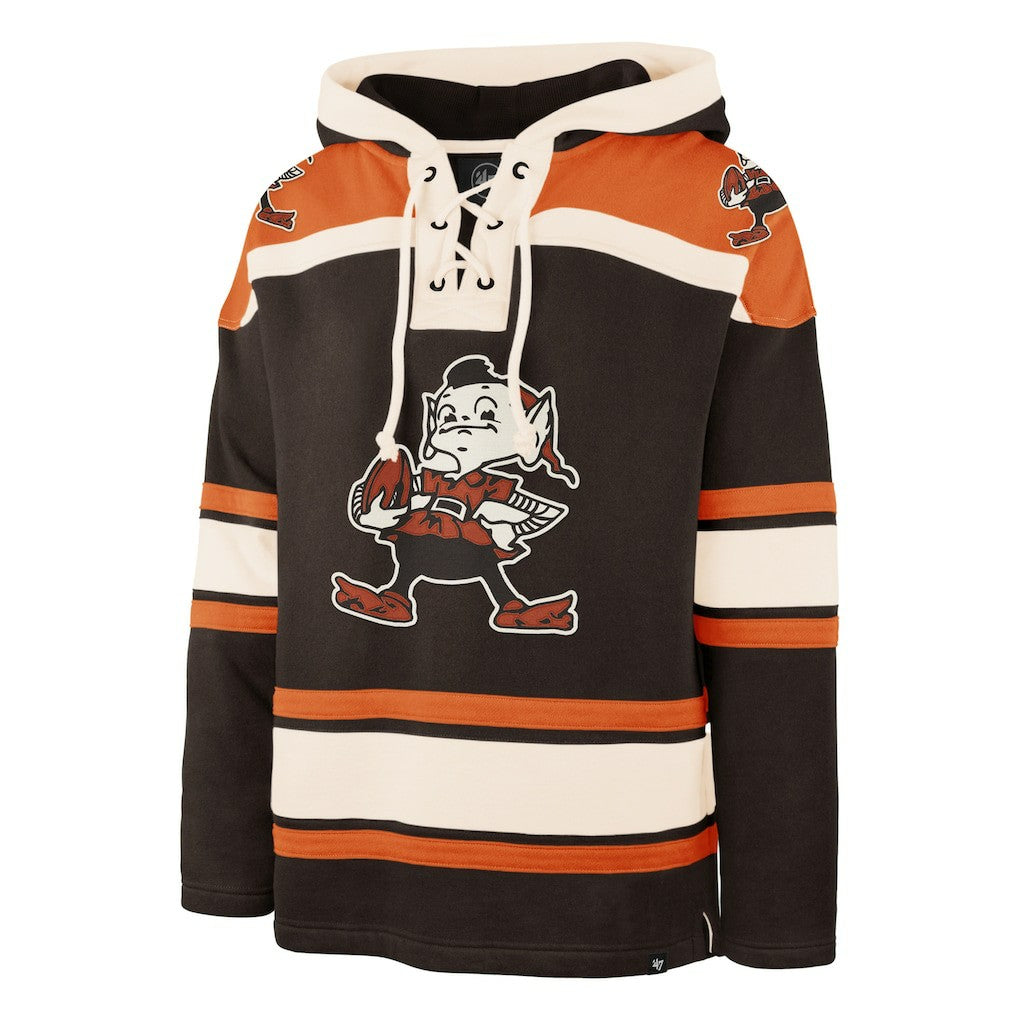 Cleveland Browns '47 Throwback Superior Lacer Hoodie - Brown outlet