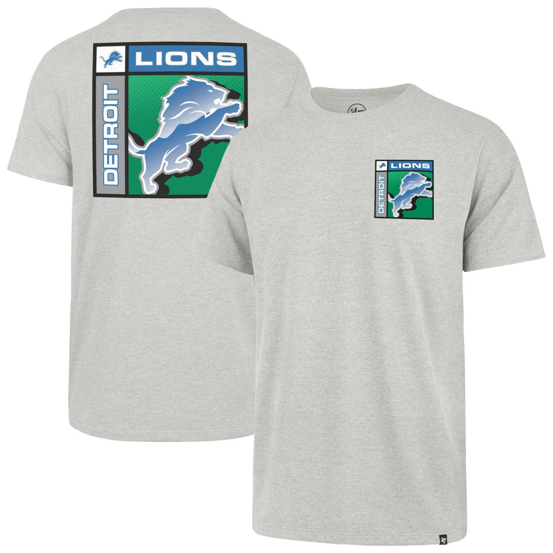 Detroit Lions '47 Chrome Plate Franklin T-Shirt - Gray sale