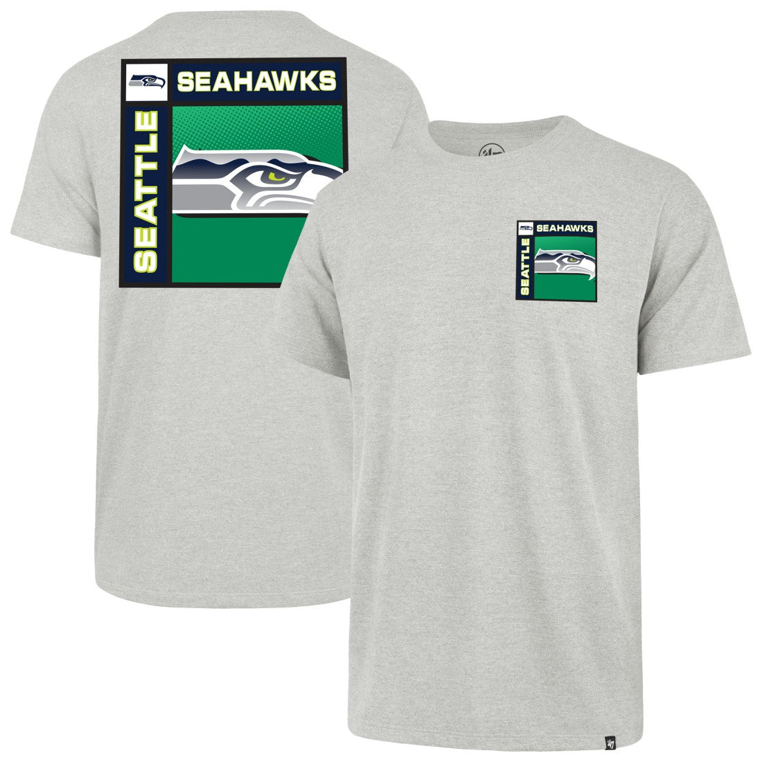 Seattle Seahawks '47 Chrome Plate Franklin T-Shirt - Gray discount