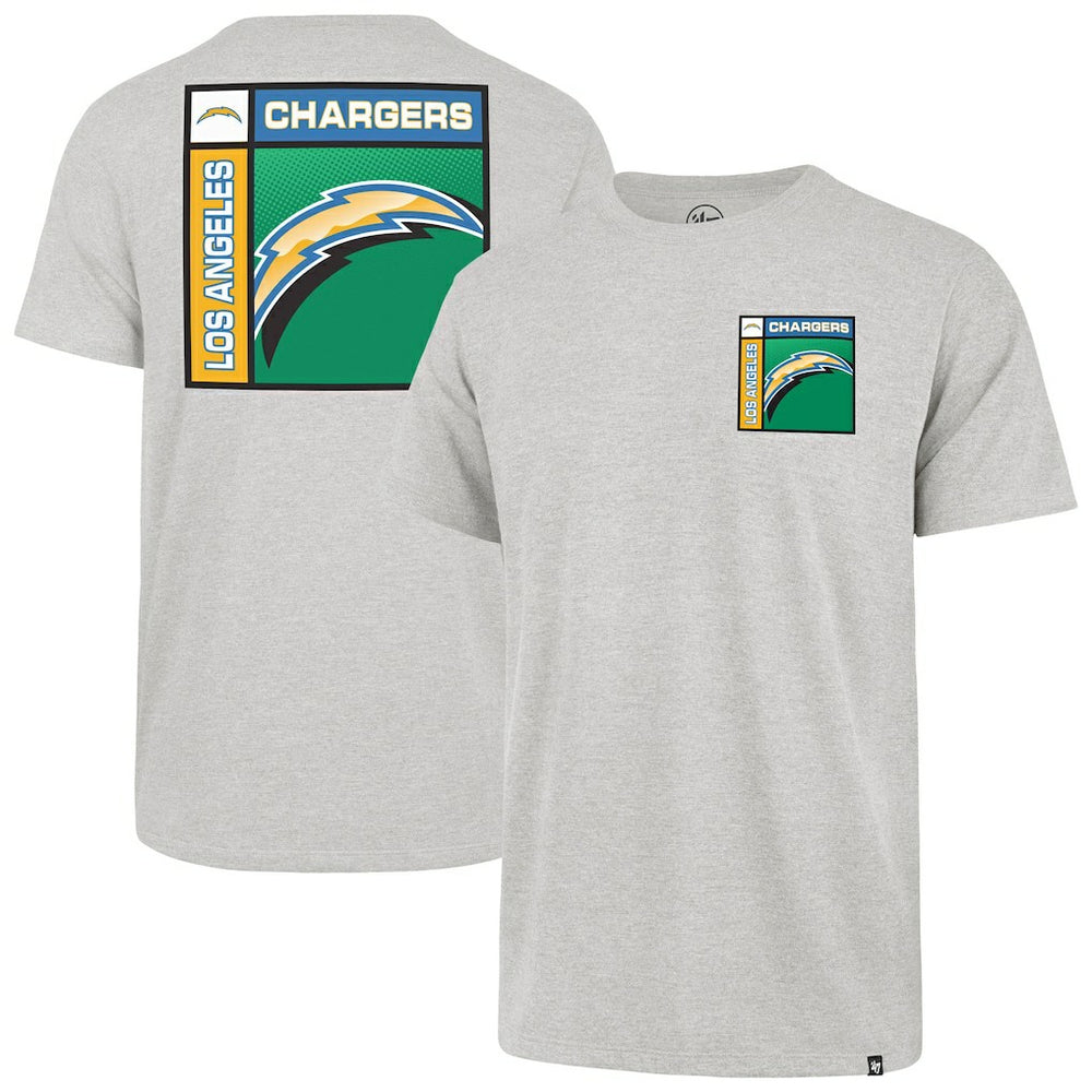 Los Angeles Chargers '47 Chrome Plate Franklin T-Shirt - Gray sale