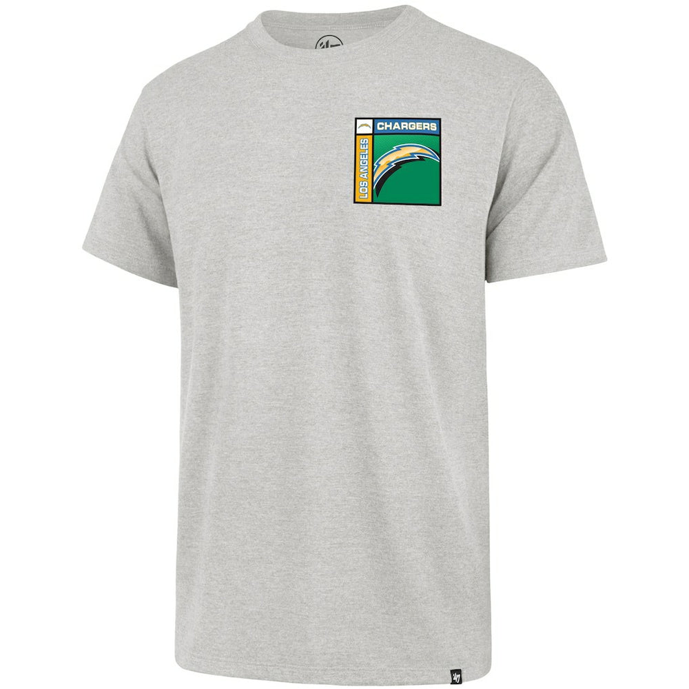 Los Angeles Chargers '47 Chrome Plate Franklin T-Shirt - Gray sale