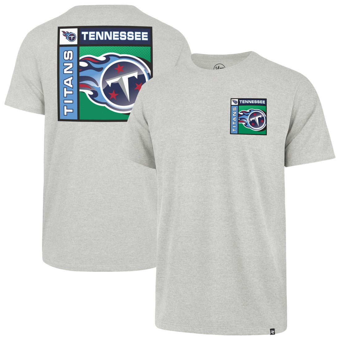 Tennessee Titans '47 Chrome Plate Franklin T-Shirt - Gray for sale