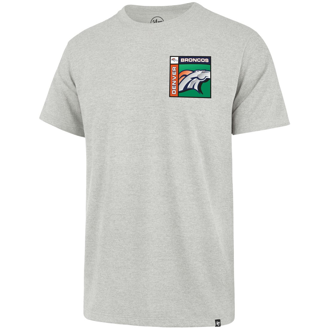 Denver Broncos '47 Chrome Plate Franklin T-Shirt - Gray for sale